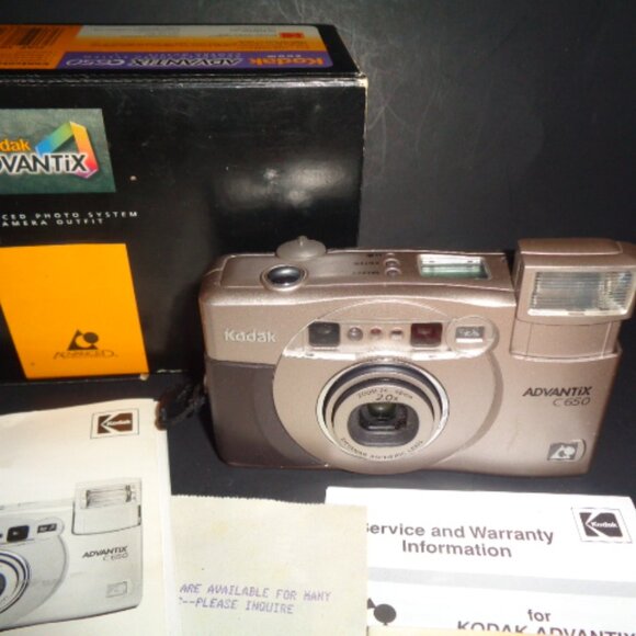 Vintage Kodak ADVANTIX C650 Zoom Camera, In Box With Manual - Picture 1 of 5